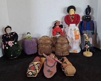 Vintage Native American Dolls Pin Cushions