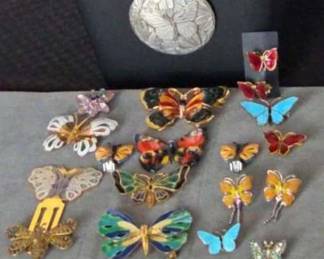 Vintage Butterfly Collection Some Signed