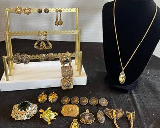 Vintage Damascene Jewelry