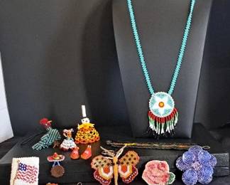 ZuniNavajo Native American Other Beaded Fetishes, Jewelry,