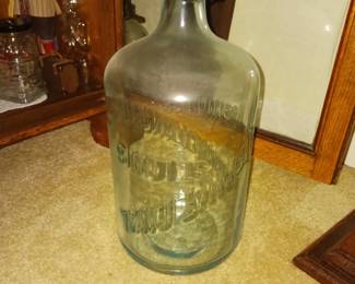 vintage Silent Glow Oil Burner glass kerosene bottle $35