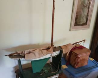  model sailboat, likely an antique pond yacht. check details for price