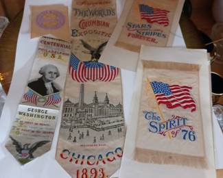 Antique ribbons from various exhibitions