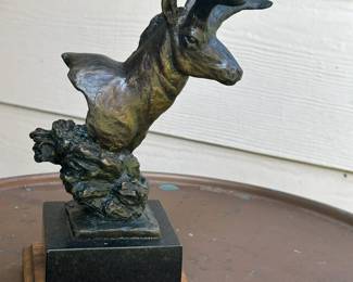 "Antelope Bust" bronze by John Kobald #3/15
