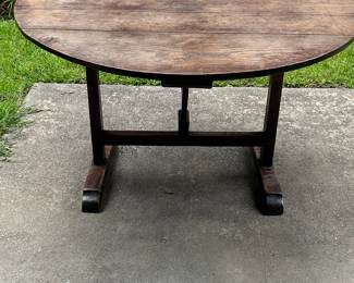 Antique French vendange (wine) table