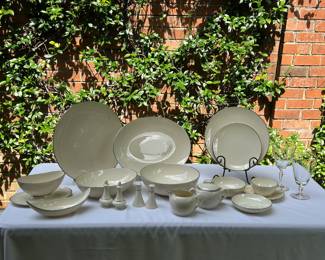 Lenox "Olympia Platinum" Service for 12 and extras!