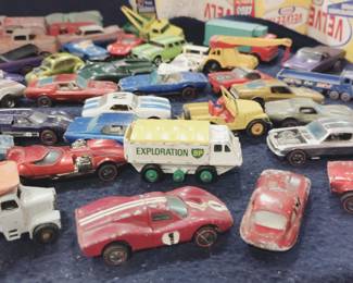 More die-cast trucks/cars