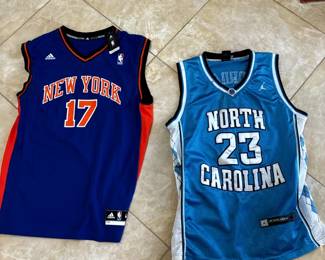NBA - Adidas - Collectible Jersey's - NY 17 and North Carolina 23