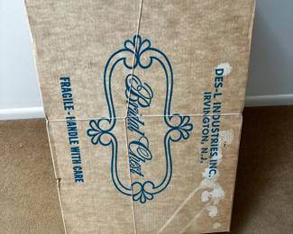 wedding dress preserved in box!