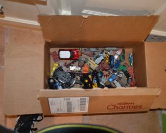 die-cast cars and trucks