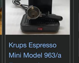 Krups Espresso Mini Model 963/a - Still in box!