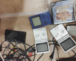 Vintage gaming consoles