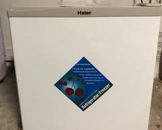 Haier compact 1.8 cu. ft. refrigerator freezer. In clean working condition.