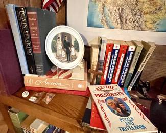 Vintage USA History and Tourism Books
Pres. Kennedy Family Plate Jackie John John & Caroline 
