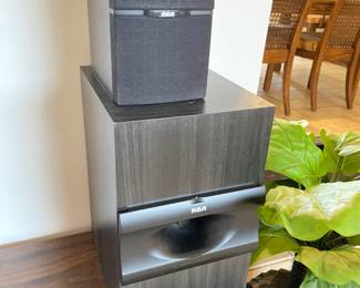 RCA subwoofer and Rear speaker
