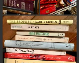 Vintage Poetry Books 
Shakespeare Kahlil Gibron Robert Frost 