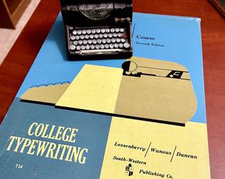Vintage College Typewriting Book