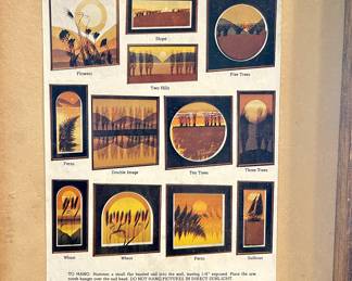 "Three Trees" by Virgil Thrasher for Lucid Lines 
Glass painted wall planter. Signed 