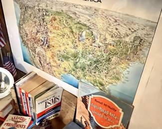 Vintage USA Map 