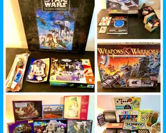 Vintage to Newer Board Games & Puzzles 