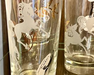 Libbey Prancing Colt Glasses