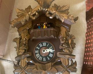 Antique cuckoo clock from Germany