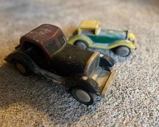 Vintage Pottery Barn wooden cars