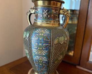 Asking Price: $65
Approx Measurements: 18"h x 9.5"d
Item: Vintage Chinese Cloisonne Vase