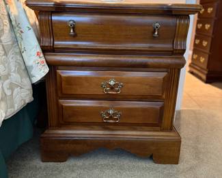 Asking Price: $200 (PAIR)
Approx Measurements: 26"w x 18.5"d x 28h
Item: PAIR Rock City Solid Wood Bedside Tables
