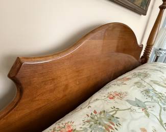 REDUCED TO $335
Approx Measurements:	Queen 
Item: Rock City, Solid Wood, Queen 4 Poster Bed,(Restonic Comfort Care Mattress).