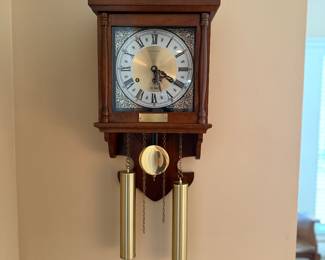 Asking Price: $50
Approx Measurements: 10.5" x 21" (not including weights) x 6d
Item: Hamilton 31 Day Clock