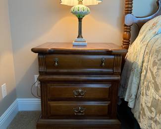 Asking Price: $200 (PAIR)
Approx Measurements: 26"w x 18.5"d x 28h
Item: PAIR Rock City Solid Wood Bedside Tables