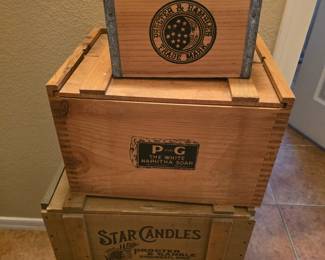 Wooden boxes
