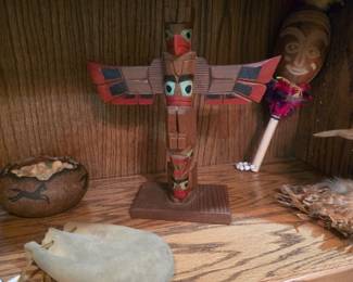Totem Pole, & pouch