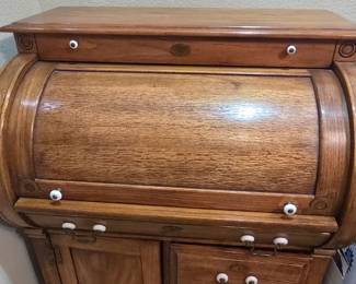 Oak roll top desk