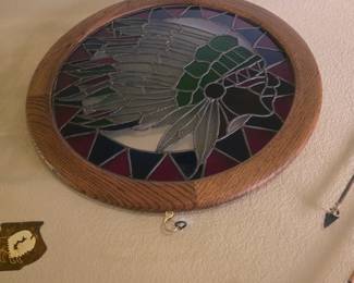 Stainglass 30" diameter picture