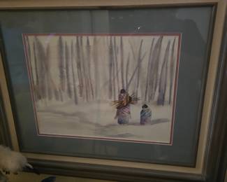 Framed and matted picture
