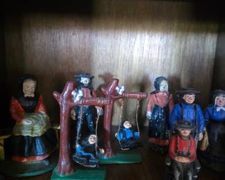 Amish cast iron figurines
