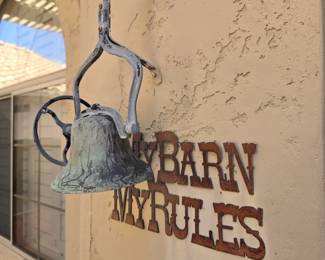 Brass bell & sign