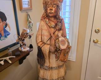 Ceramic cigar Native American