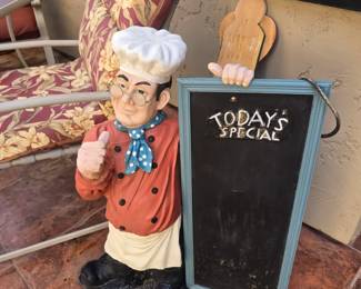 Today's special chalk sign