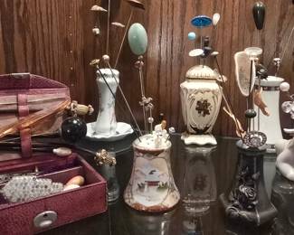 Hat pins & holders collection