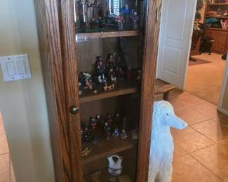 Oak display cabinet