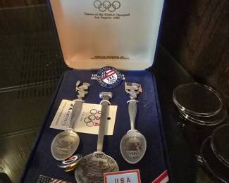 1984 Los Angeles Olympics pins & spoons