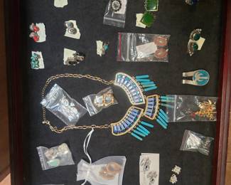 Jewelry: Navajo. Zuni , Sara Coventry Silver & Costume