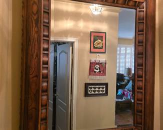 Heavy duty beveled mirror