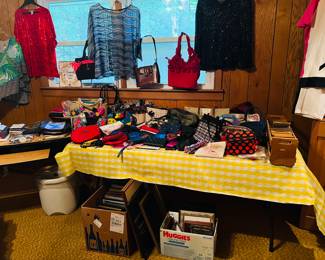 Purses, wallets, makeup bags, card holders, lunch bags. Picture Frames. 