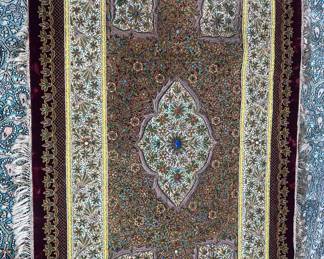 Zardozi precious stone prayer tapestry
