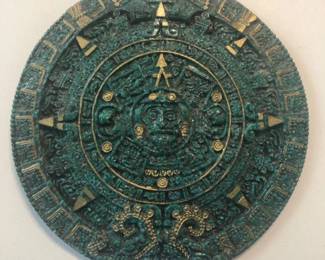 12 VintageMesoamericanStyleWallPlaqueMayanCalendarDesign