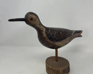 48 HandcarvedPaintedYellowlegsWoodShorebirdFigure
